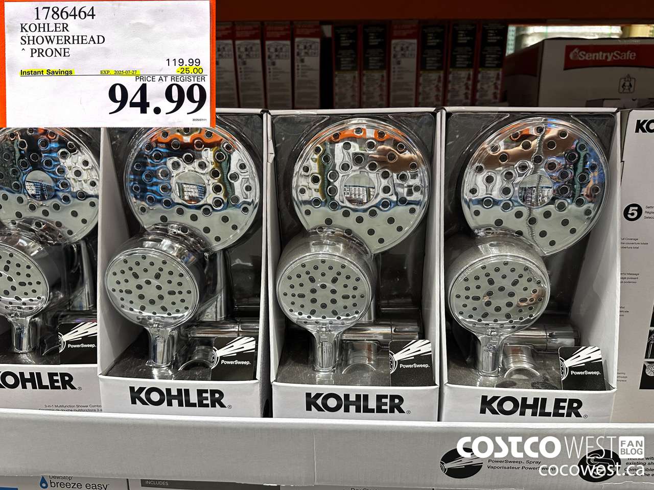1786464 KOHLER SHOWERHEAD PRONE ($25.00 INSTANT SAVINGS EXPIRES ON 2025-07-27) $94.99