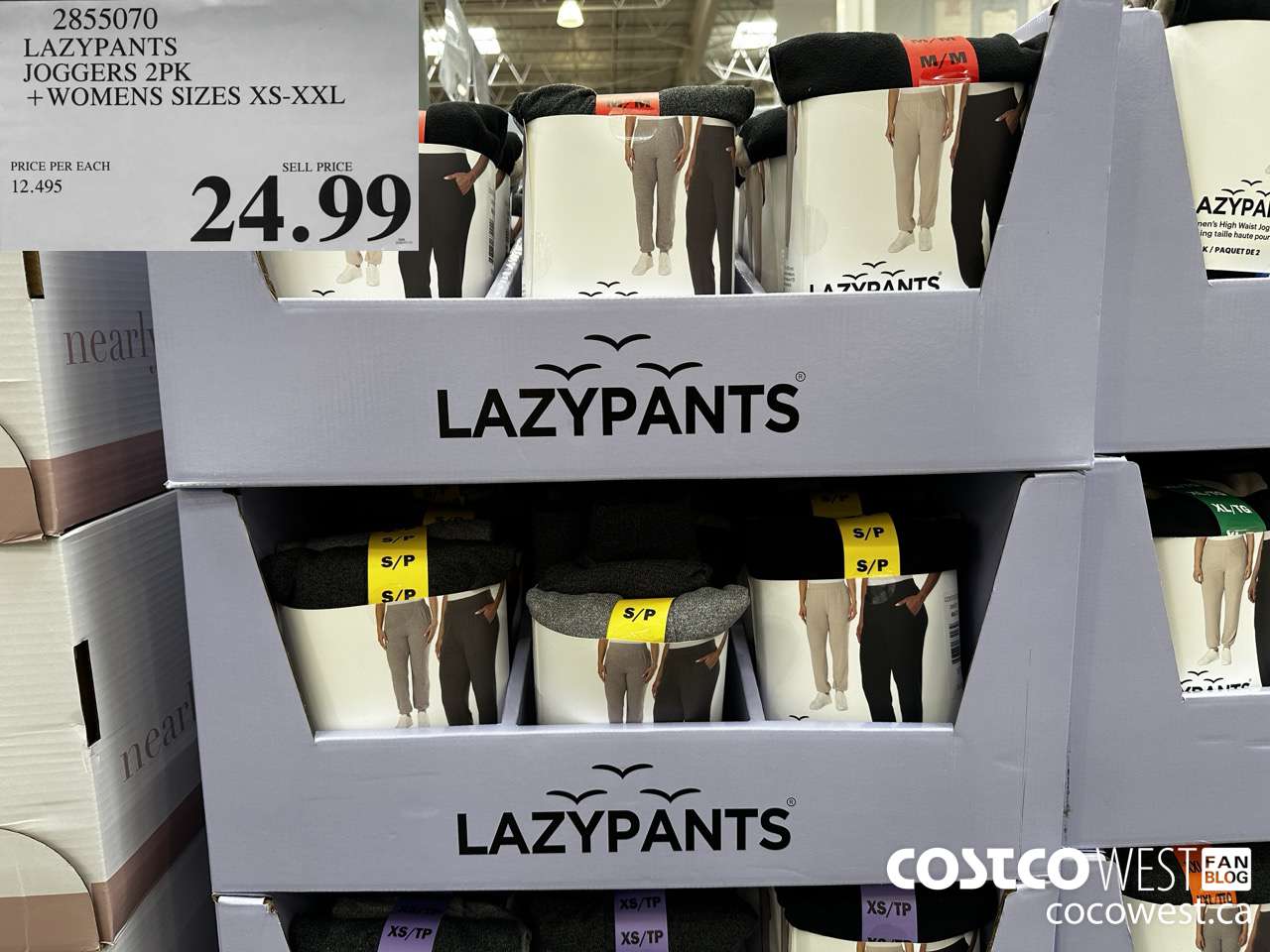 2855070 LAZYPANTS JOGGERS 2PK WOMENS SIZES XS-XXL $24.99