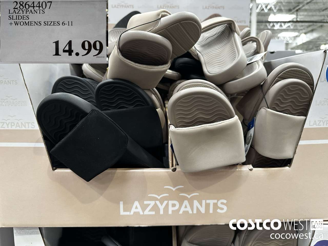 2864407 LAZYPANTS SLIDES WOMENS SIZES 6011 $14.99