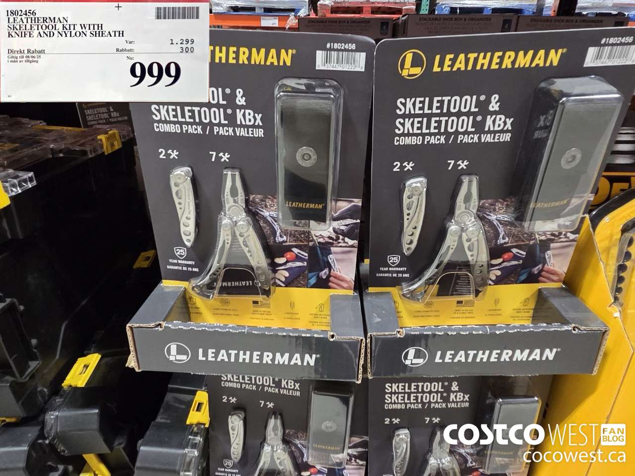 1802456 LEATHERMAN SKELETOOL KIT WITH KNIFE AND NYLON SHEATH ($300.00 INSTANT SAVINGS EXPIRES ON 2025-06-08) $999.00