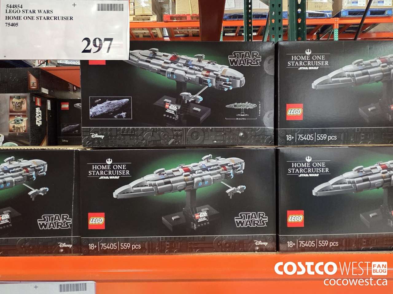 544854 LEGO STAR WARS HOME ONE STARCRUISER 75405 $297.00