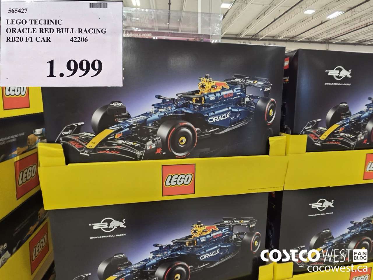 565427 LEGO TECHNIC ORACLE RED BULL RACING RB20 F1 CAR 42206 $1999.00