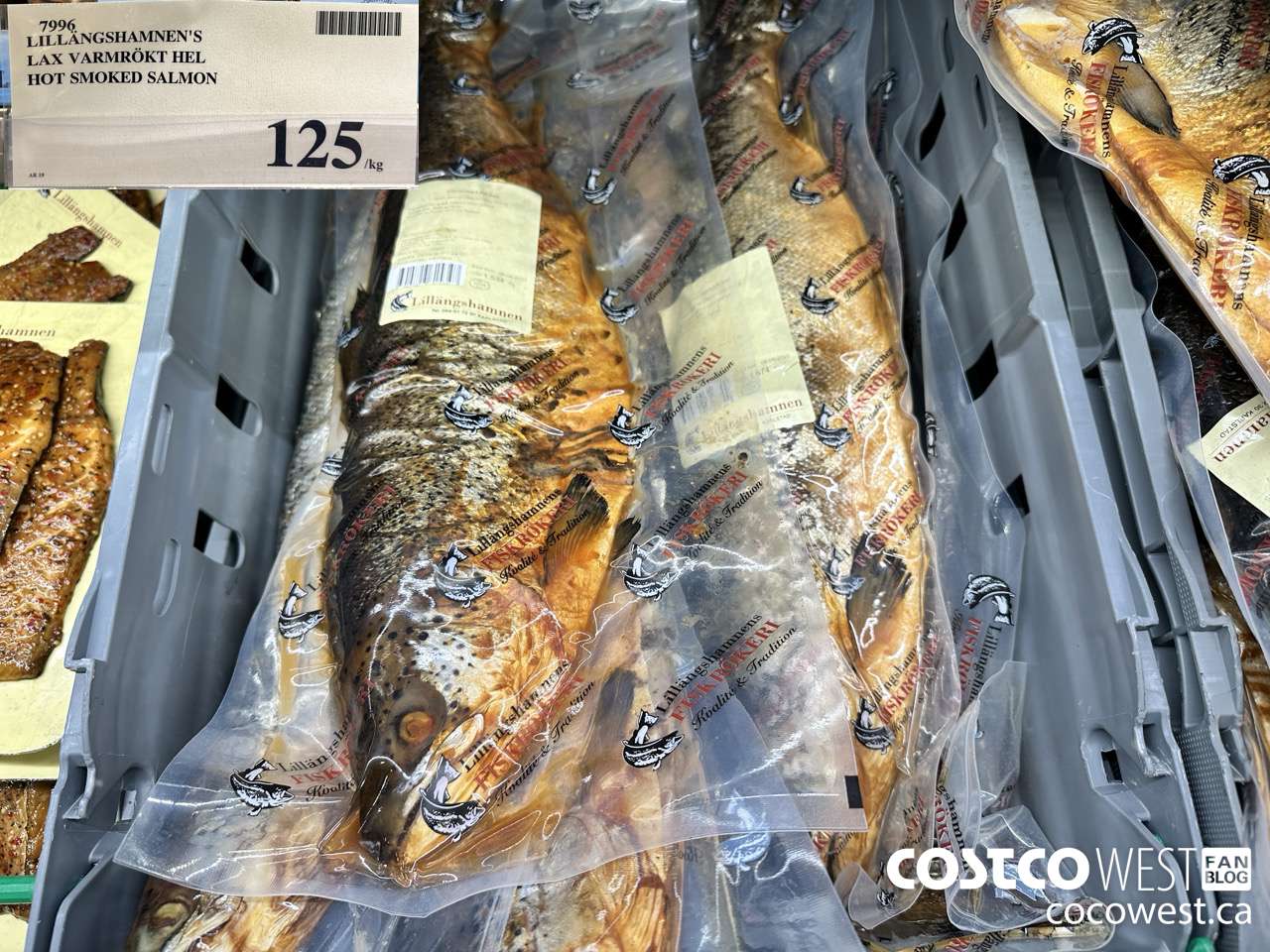 7996 LILLANGSHAMNEN'S LAX VARMROKT HEL HOT SMOKED SALMON $125.00