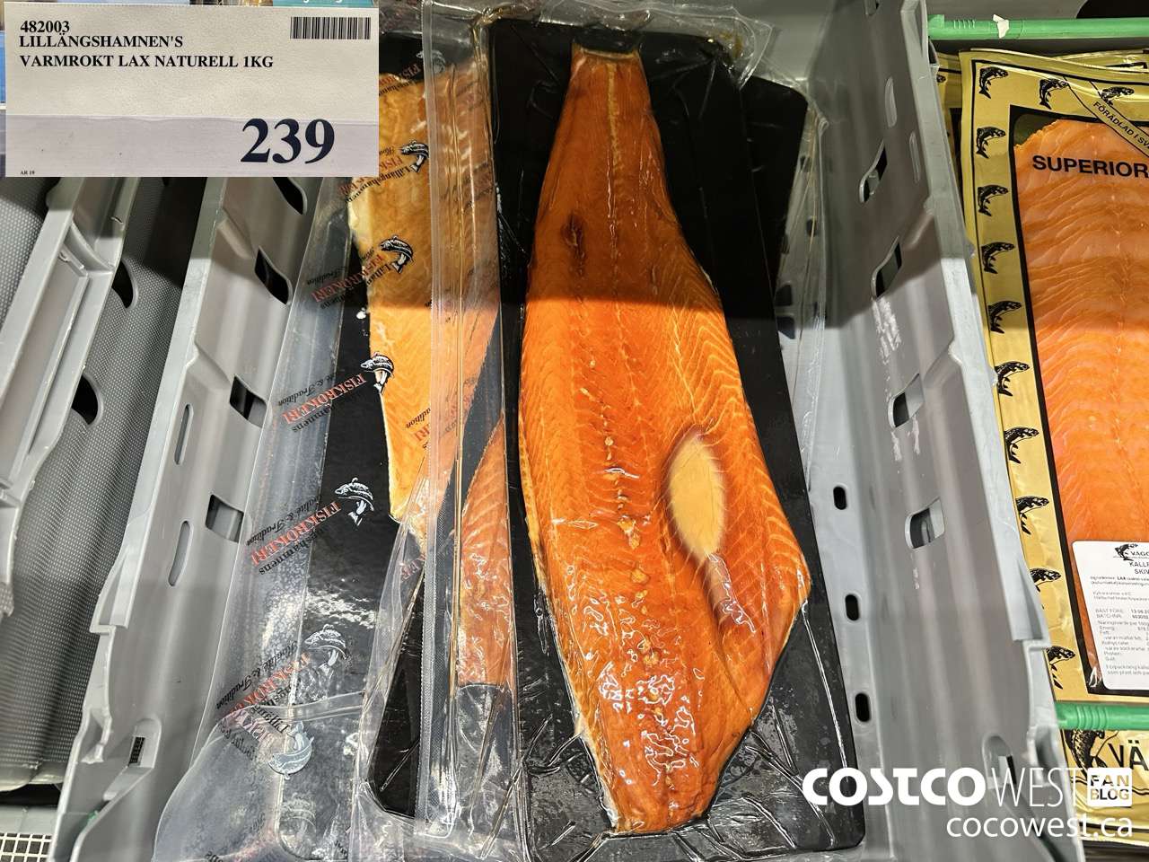 482003 LILLANGSHAMNEN'S VARMROKT LAX NATURELL 1KG $239.00