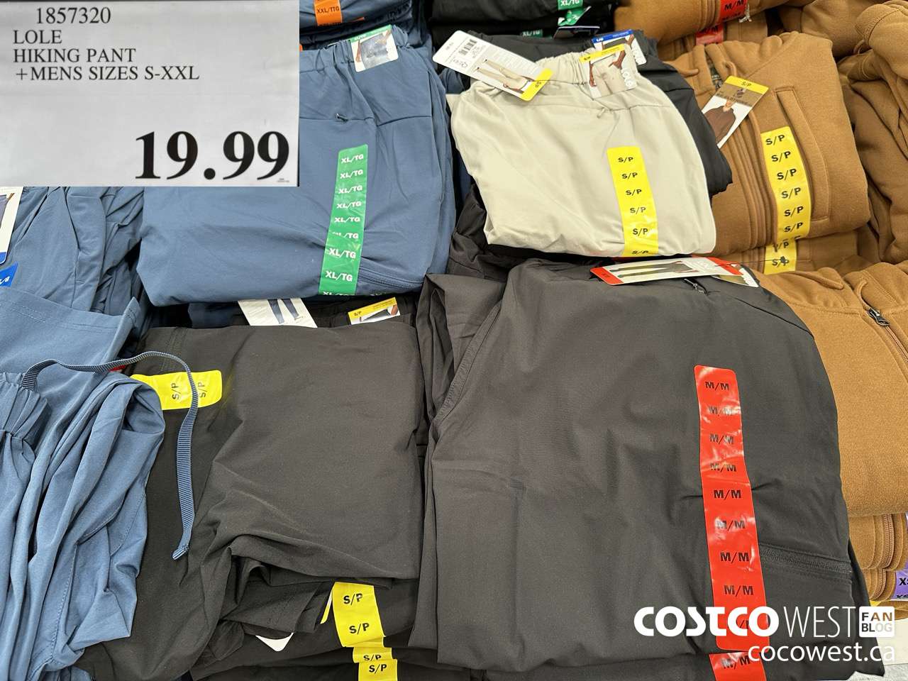 1857320 LOLE HIKING PANT MENS SIZES S-XXL $19.99