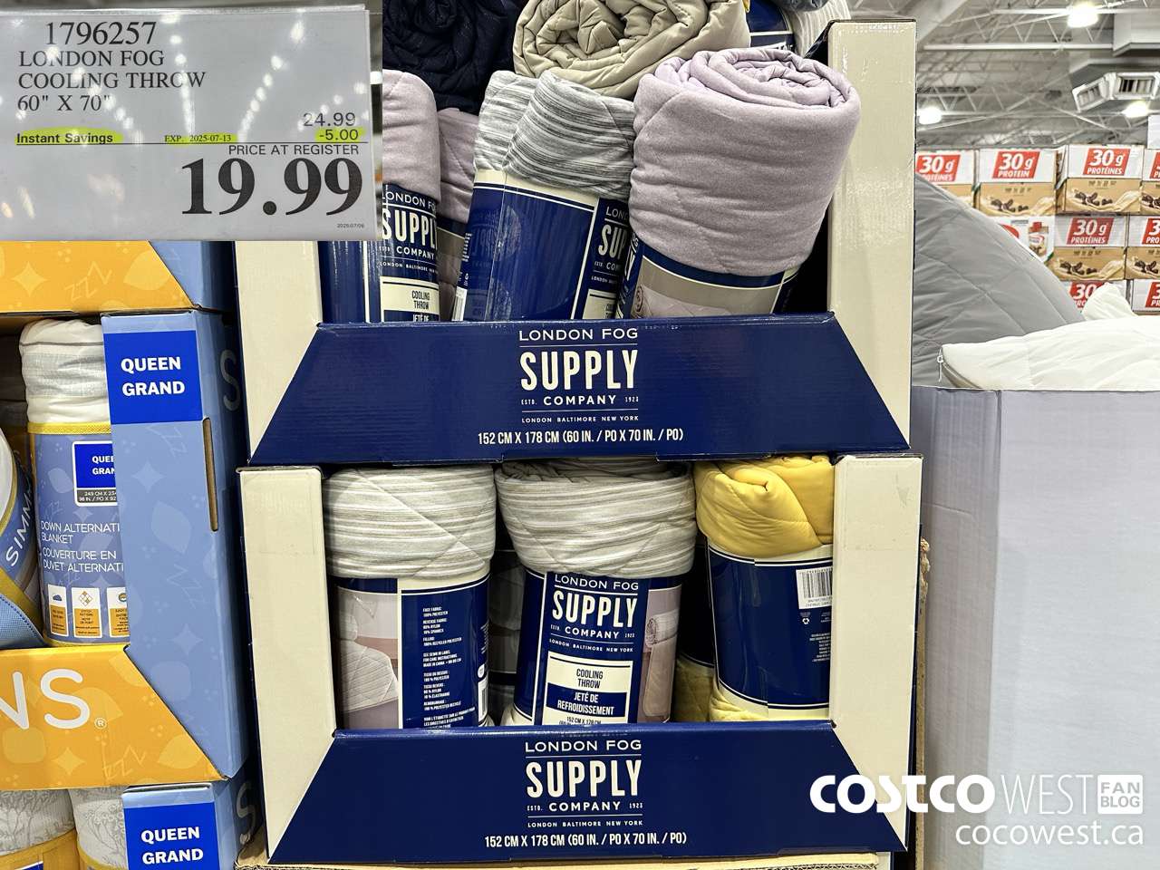 1796257 LONDON FOG COOLING THROW 60