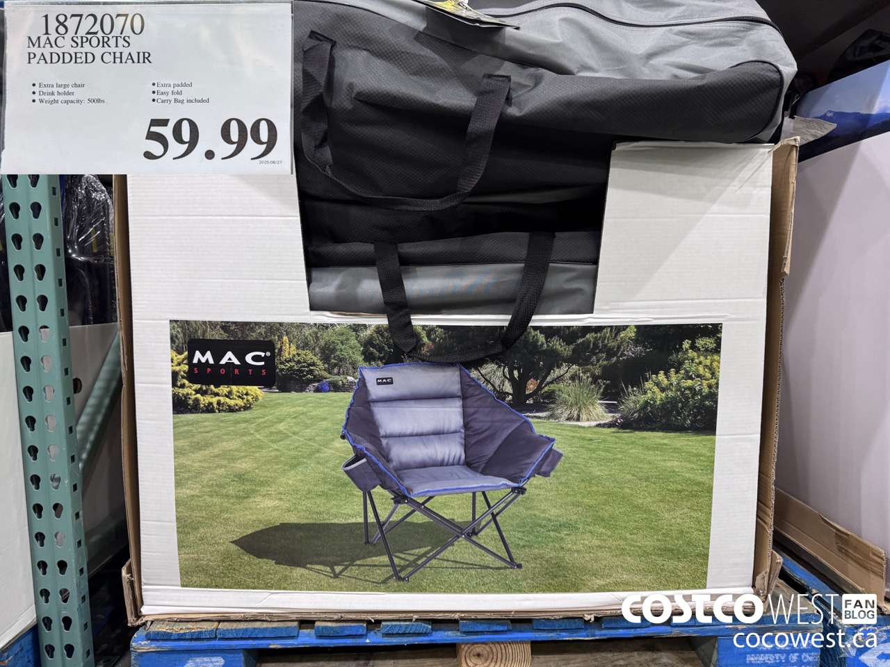 1872070 MAC SPORTS PADDED CHAIR $59.99