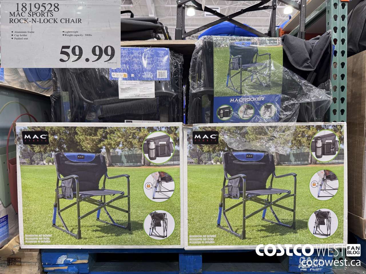 1819528 MAC SPORTS ROCK-N-LOCK CHAIR $59.99