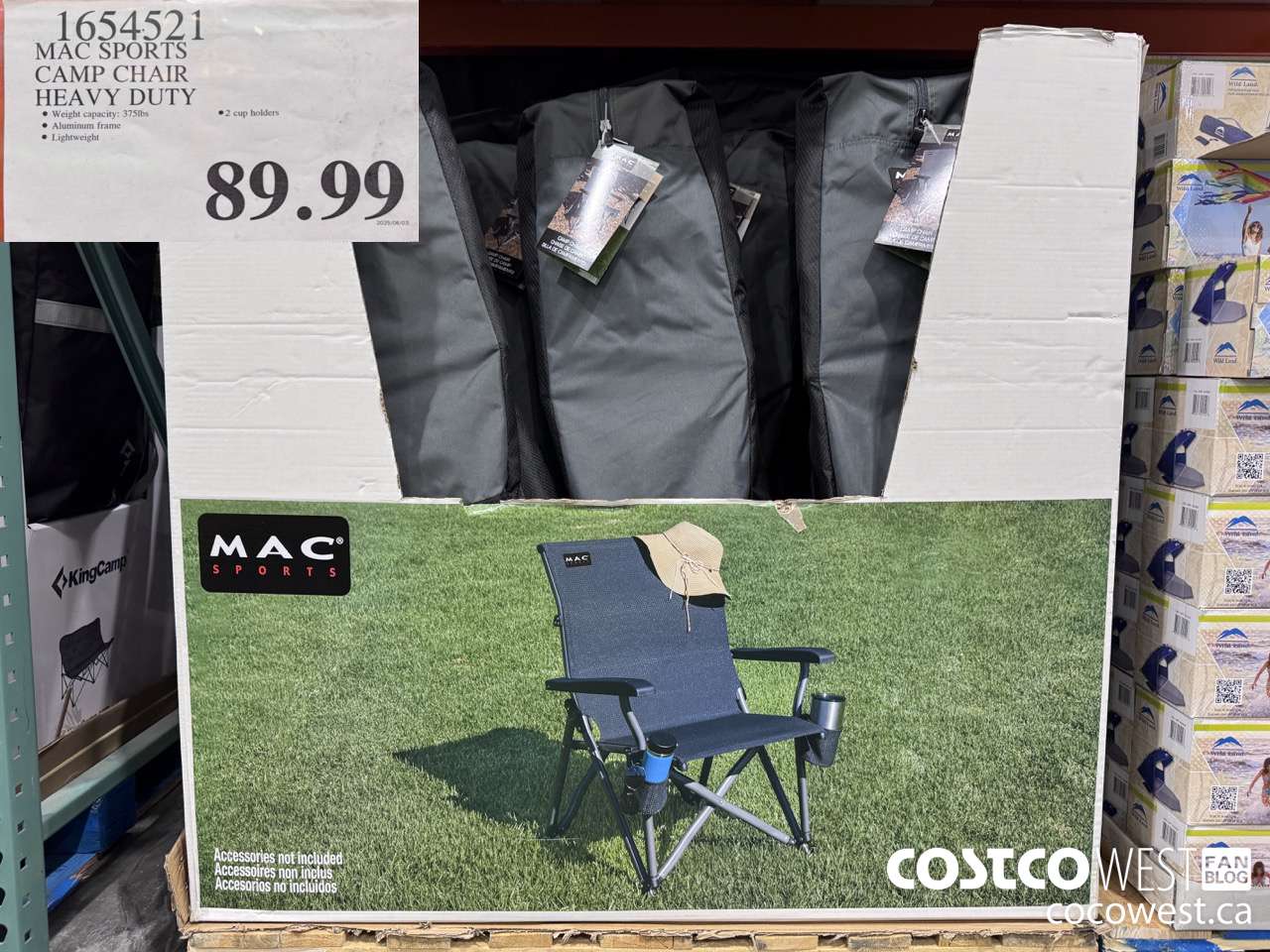 1654521 MAC SPORT CAMP CHAIR HEAVY DUTY $89.99