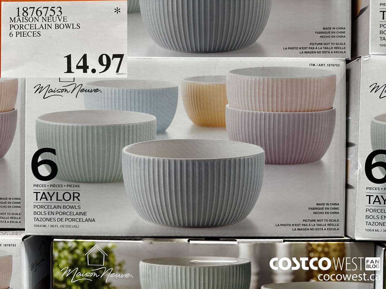 1876753 MAISON NEUVE PORCELAINE BOWLS 6 PIECES $14.97