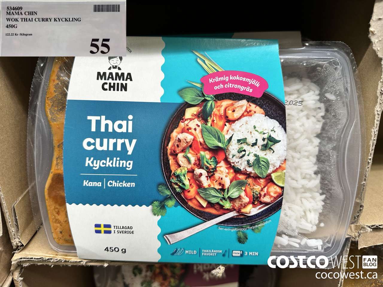 534609 MAMA CHIN WOK THAI CURRY KYCKLING $55.00