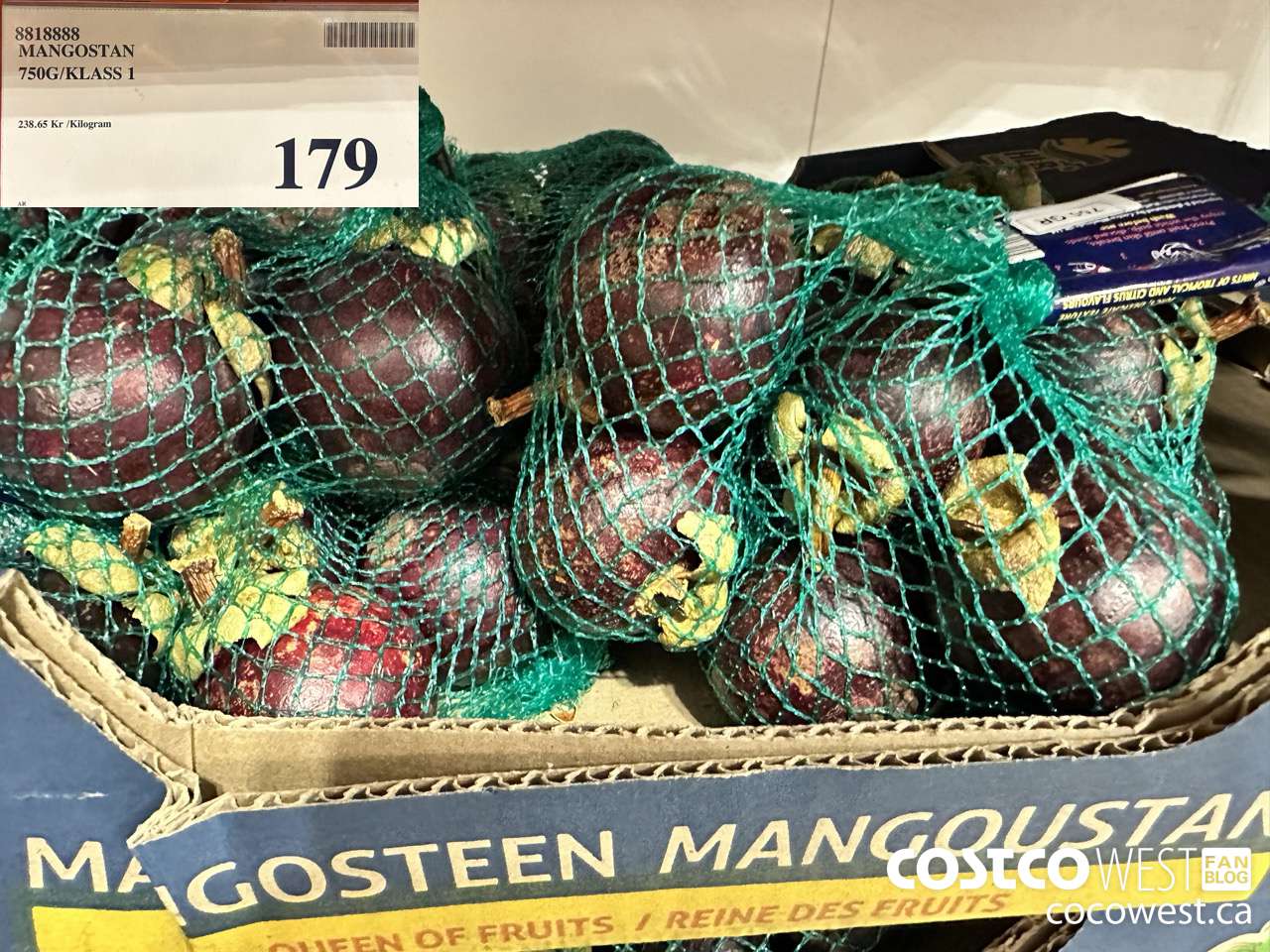 8818888 MANGOSTAN 750G/KLASS 1 $179.00