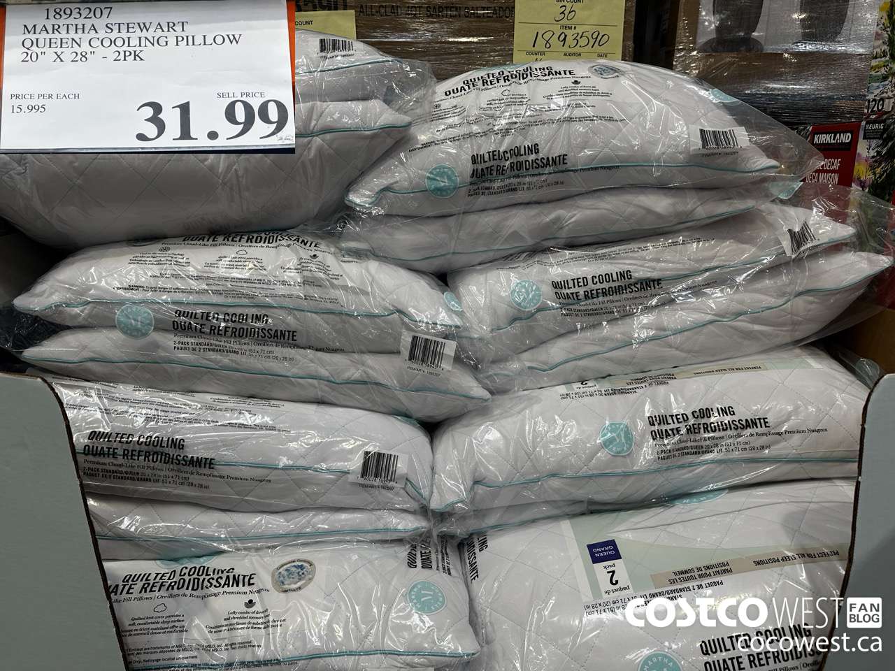 1893207 MARTHA STEWART QUEEN COOLING PILLOW 20