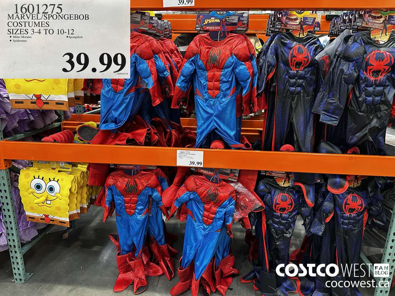 1601275 MARVEL/STAR WARS COSTUMES SIZES 3-4 TO 10-12 $39.99