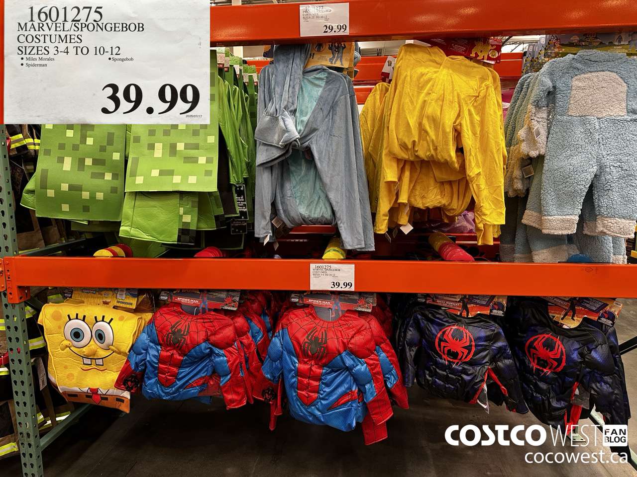 1601275 MARVEL/STAR WARS COSTUMES SIZES 3-4 TO 10-12 $39.99