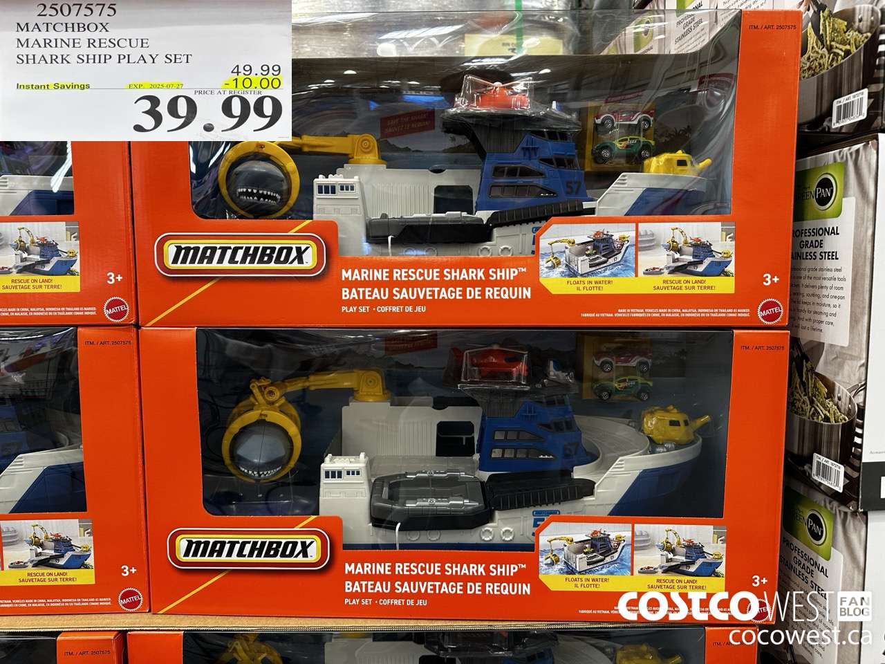 2507575 MATCHBOX MARINE RESCUE SHARK SHIP PLAY SET ($10.00 INSTANT SAVINGS EXPIRES ON 2025-07-27) $39.99