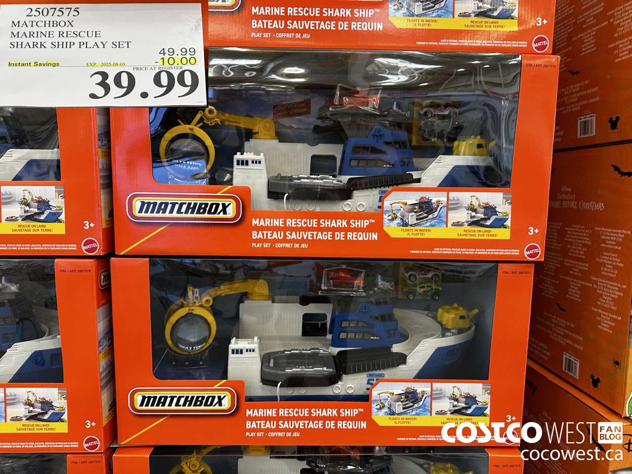 2507575 MATCHBOX MARINE RESCUE SHARK SHIP PLAY SET ($10.00 INSTANT SAVINGS EXPIRES ON 2025-08-03) $39.99