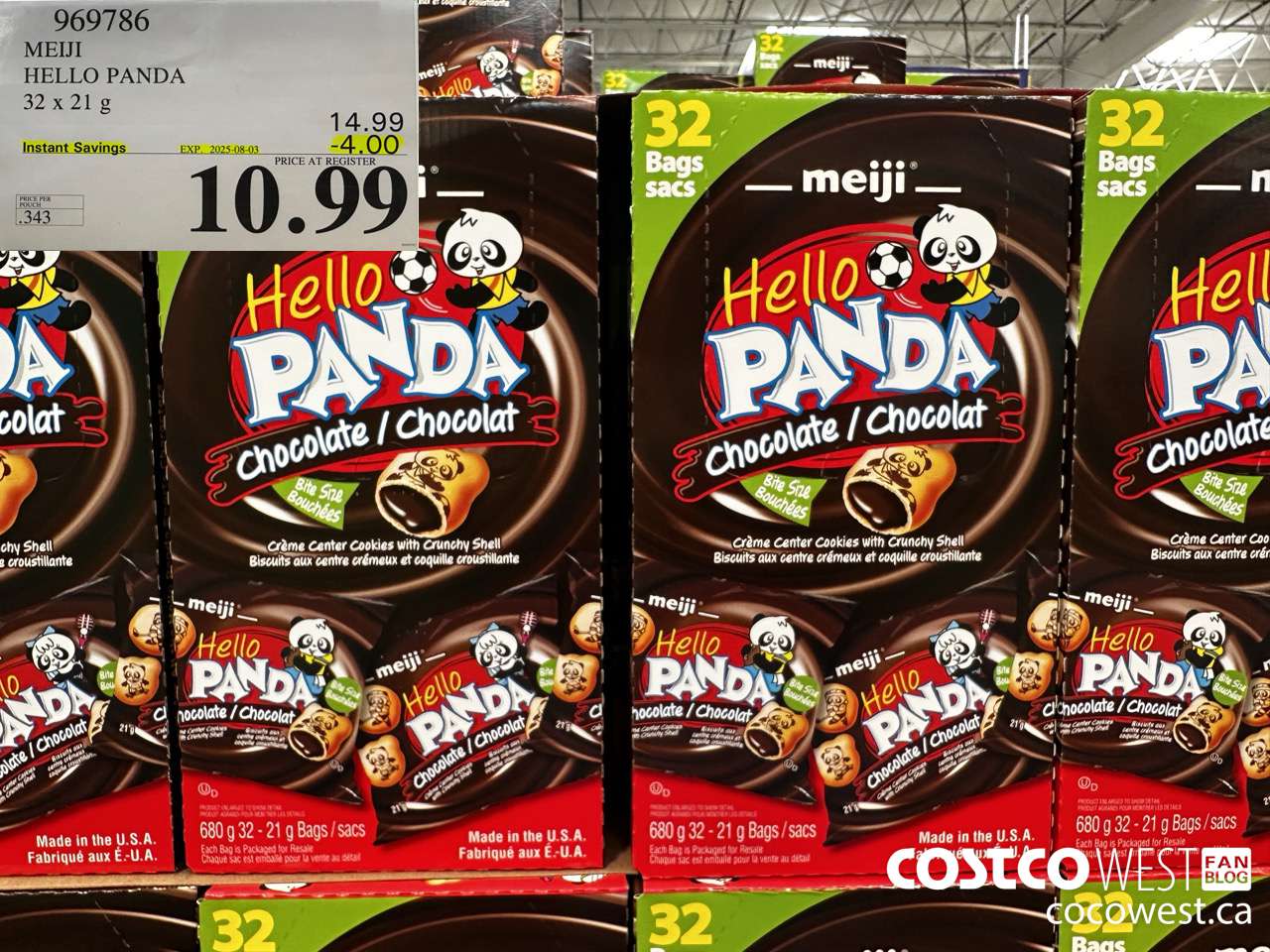 969786 MEIJI HELLO PANDA 32 x 21 g ($4.00 INSTANT SAVINGS EXPIRES ON 2025-08-03) $10.99