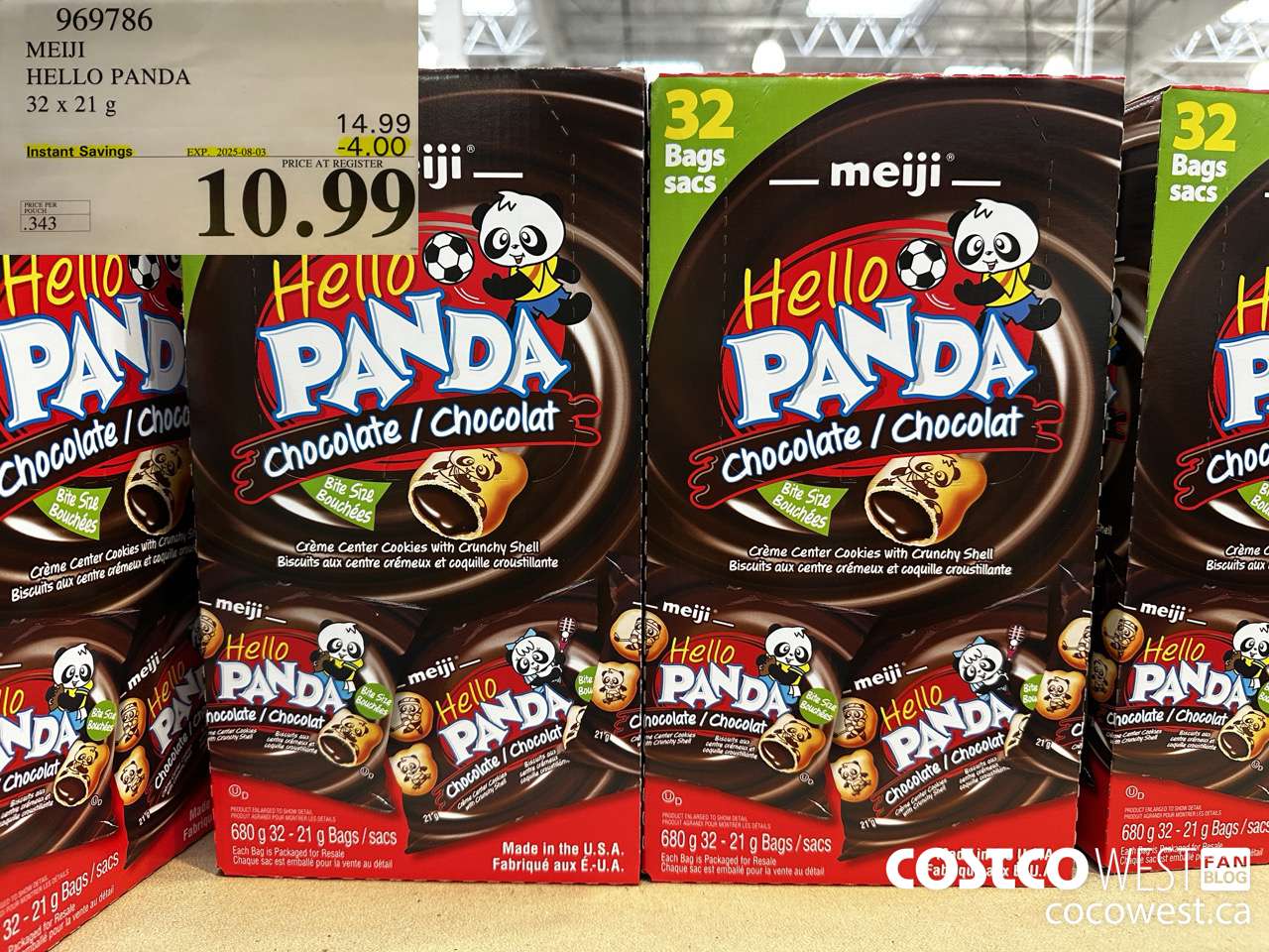 969786 MEIJI HELLO PANDA 32 x 21 g ($4.00 INSTANT SAVINGS EXPIRES ON 2025-08-03) $10.99
