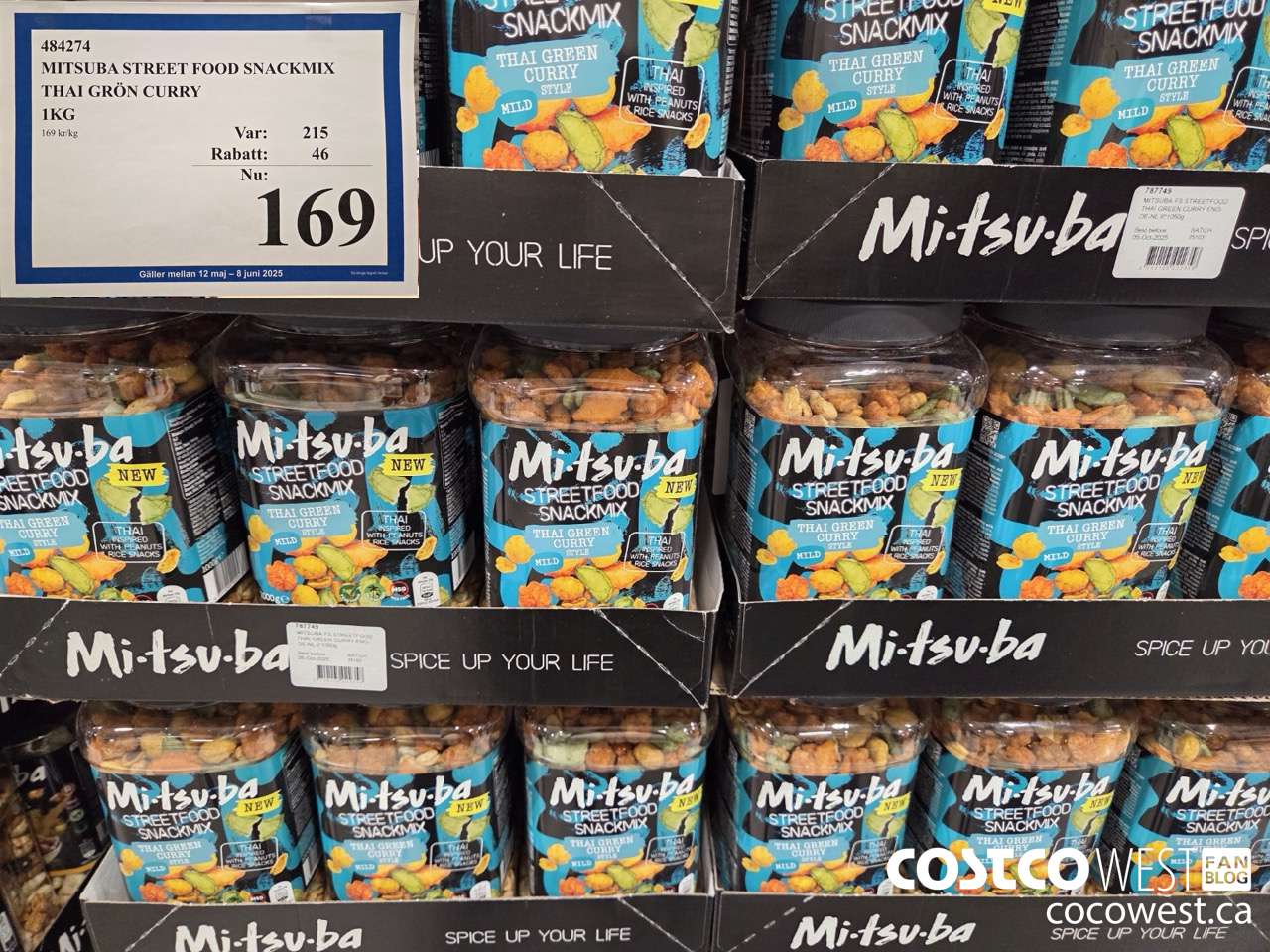 484274 MITSUBA STREET FOOD SNACKMIX THAI GRON CURRY 1KG ($46.00 INSTANT SAVINGS EXPIRES ON 2025-06-08) $169.00