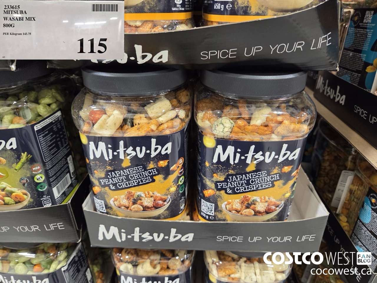 233615 MITSUBA WASABI MIX 800G $115.00