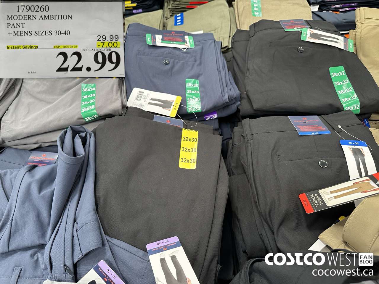 1790260 MODERN AMBITION PANT MENS SIZES 30-40 ($7.00 INSTANT SAVINGS EXPIRES ON 2025-08-03) $22.99