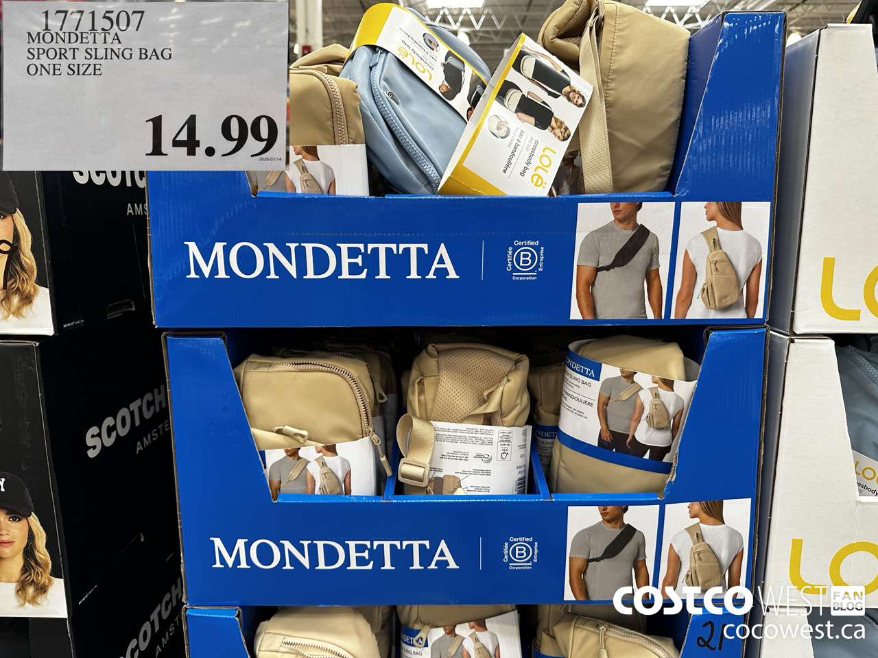 1771507 MONDETTA SPORT SLING BAG ONE SIZE  $14.99