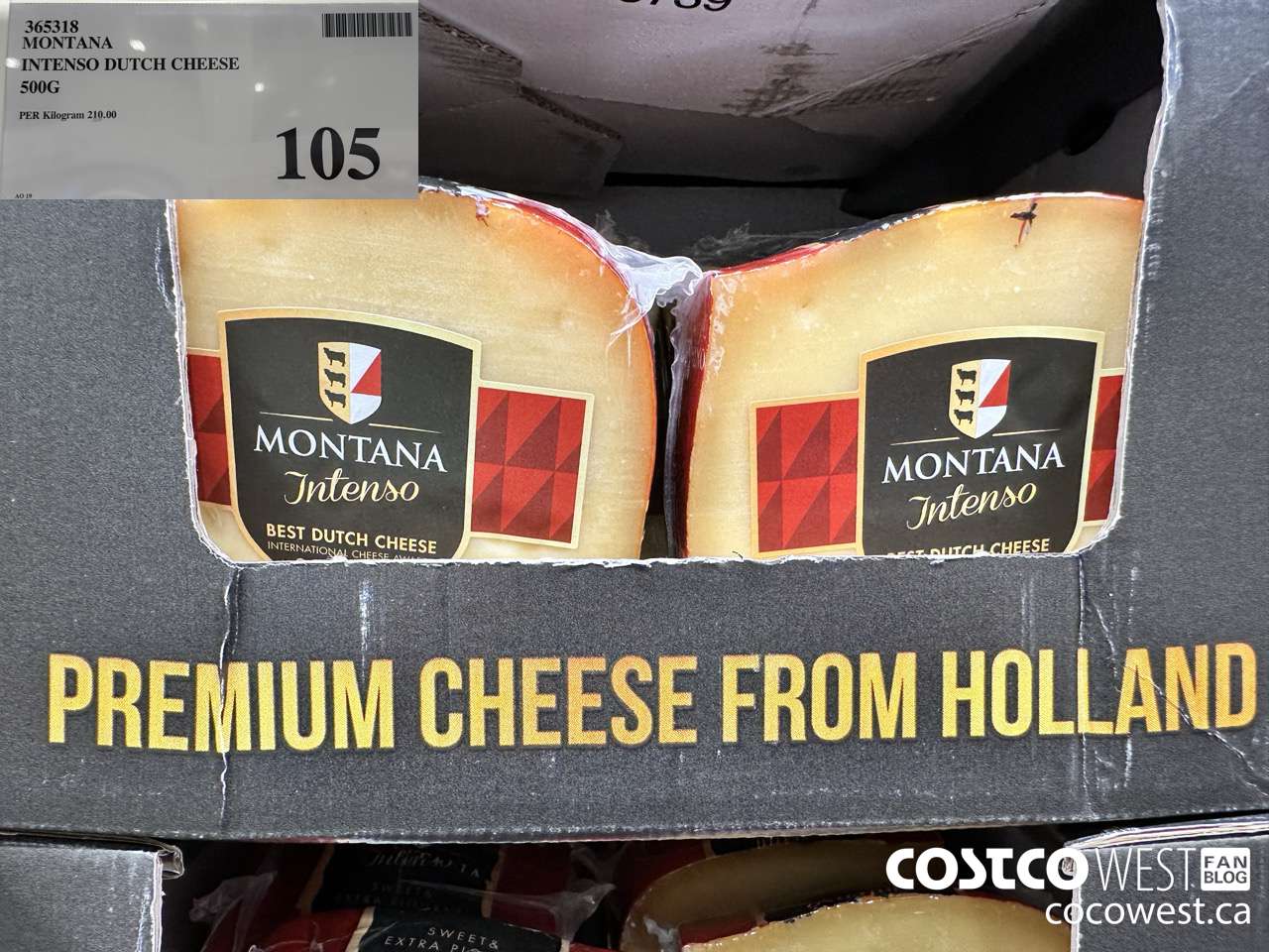 365318 MONTANA INTENSO DUTCH CHEESE 500G $105.00