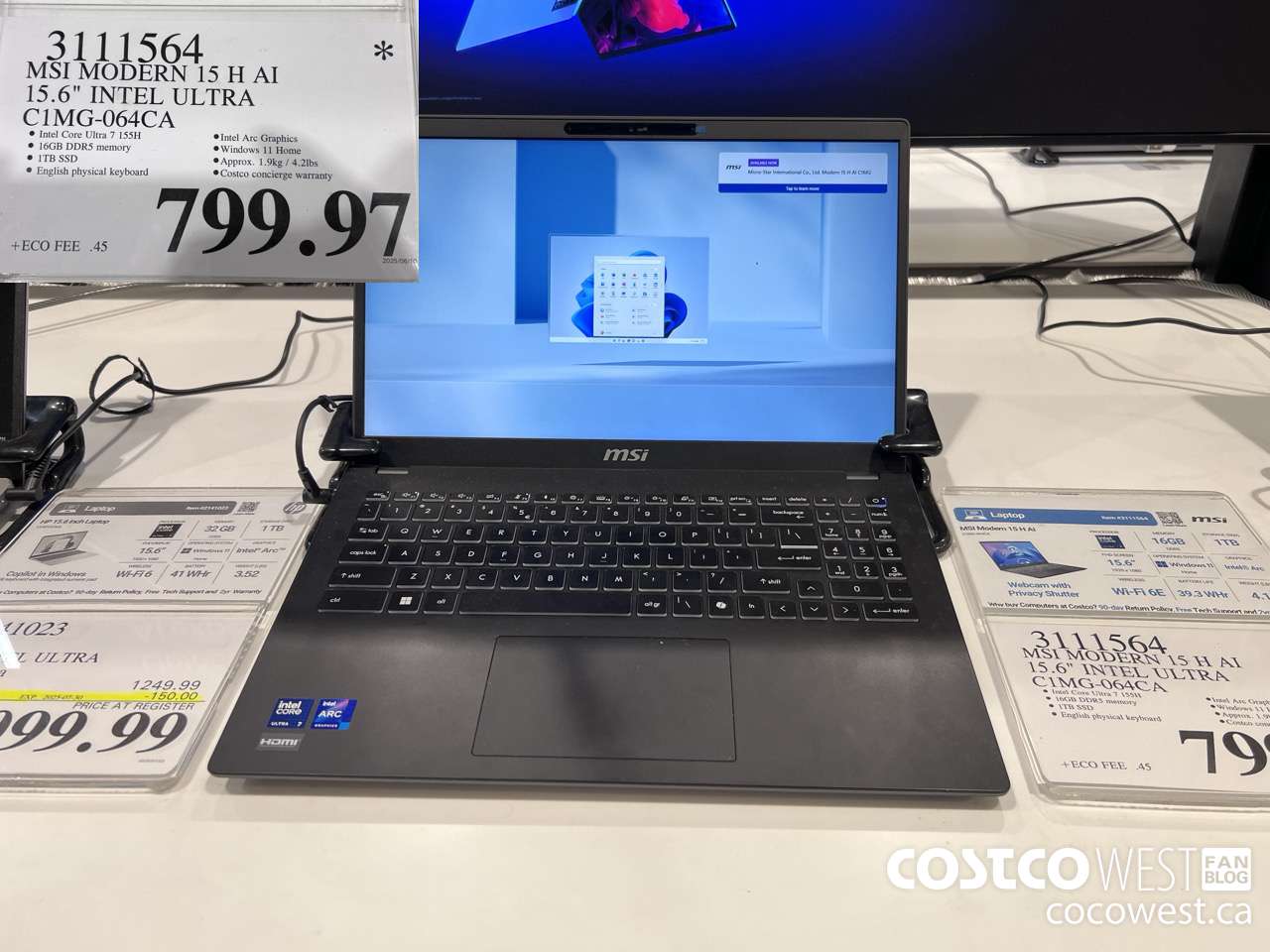 3111564 MSI MODERN 15 H AI 15.6