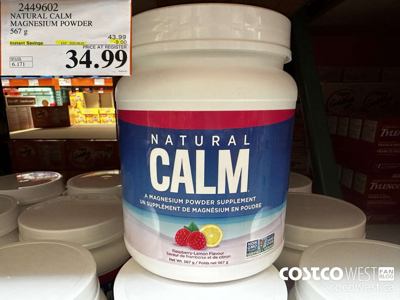 2449602 NATURAL CALM MAGNESIUM POWDER 567 g ($9.00 INSTANT SAVINGS EXPIRES ON 2025-08-03) $34.99