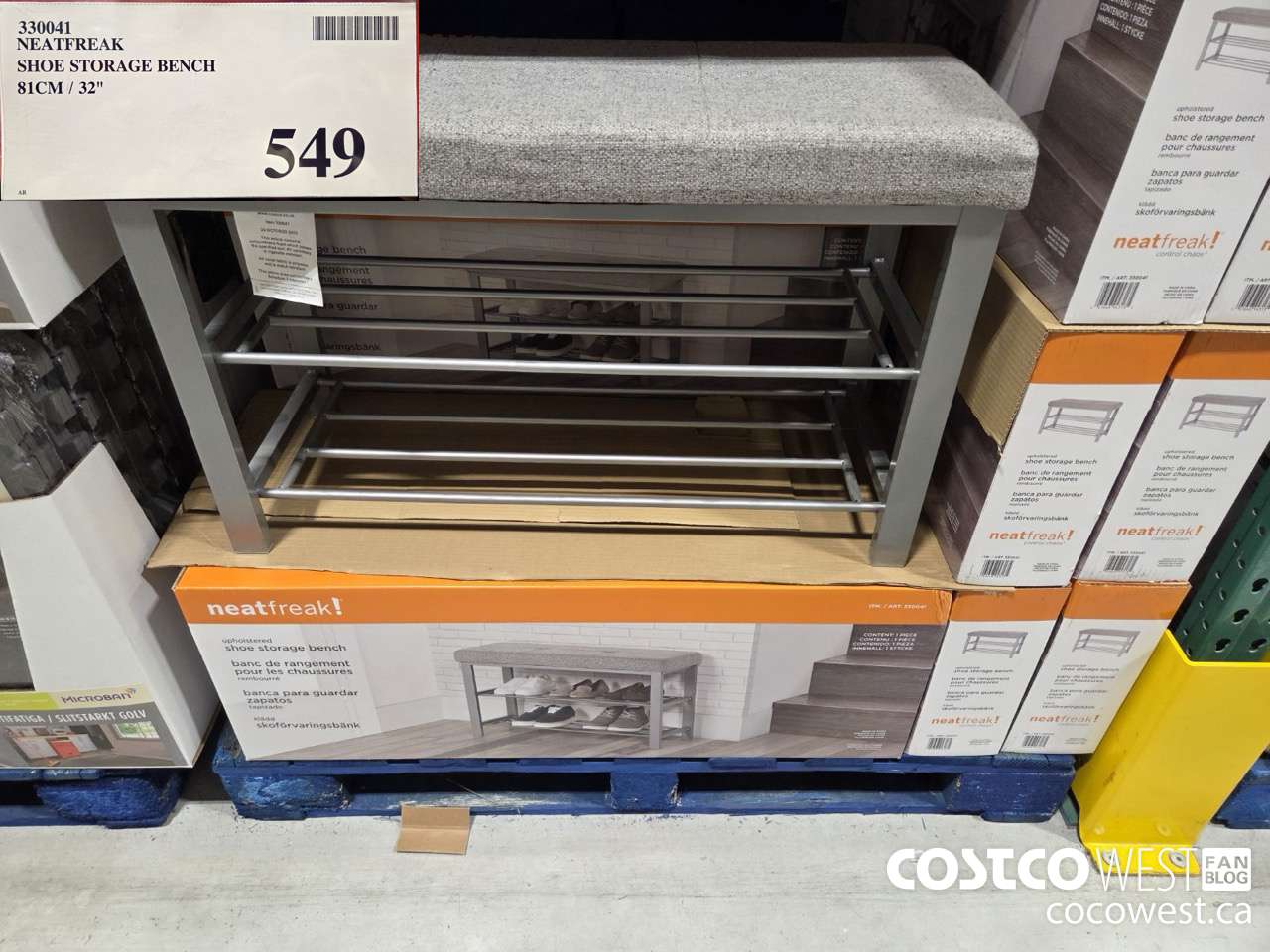 330041 NEATFREAK SHOE STORAGE BENCH 81CM / 32