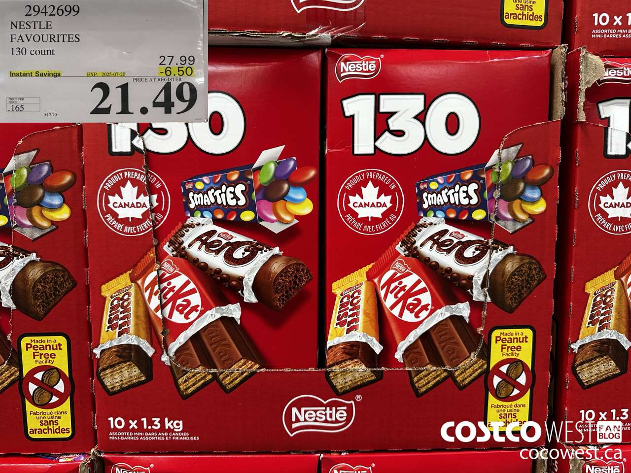 2942699 NESTLE FAVOURITES 130 COUNT ($6.50 INSTANT SAVINGS EXPIRES ON 2025-07-20) $21.49