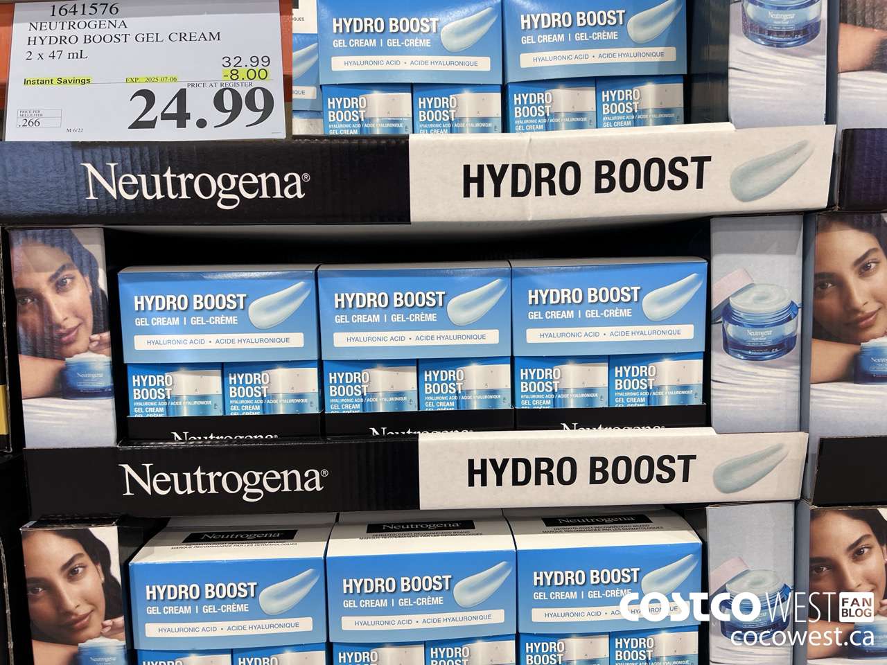 1641576 NEUTROGENA HYDRO BOOST GEL CREAM 2 X 47 ML ($8.00 INSTANT SAVINGS EXPIRES ON 2025-07-06) $24.99
