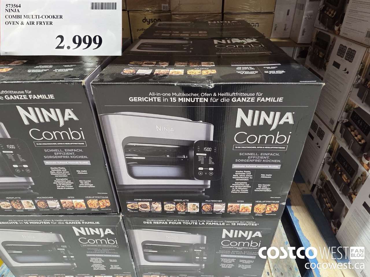 573564 NINJA COMBI MULTI-COOKER OVEN & AIR FRYER $2999.00