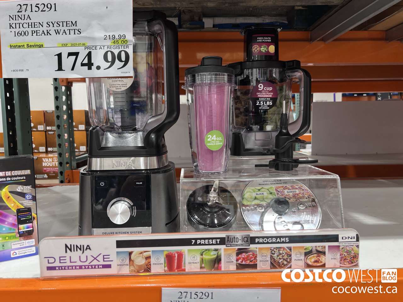 2715291 NINJA KITCHEN SYSTEM 1600 PEAK WATTS ($45.00 INSTANT SAVINGS EXPIRES ON 2025-07-06) $174.99