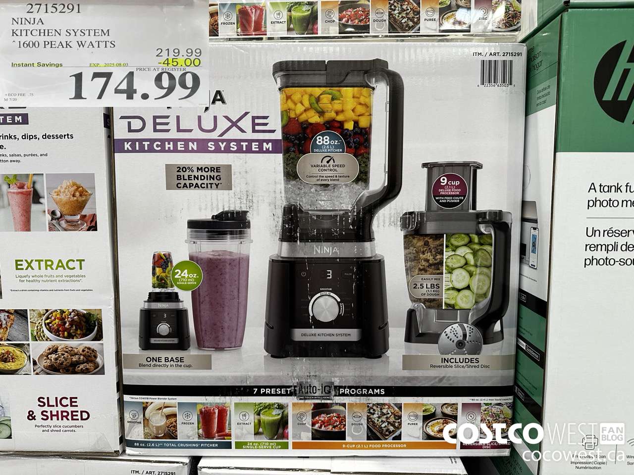 2715291 NINJA KITCHEN SYSTEM 1600 PEAK WATTS ($45.00 INSTANT SAVINGS EXPIRES ON 2025-08-03) $174.99