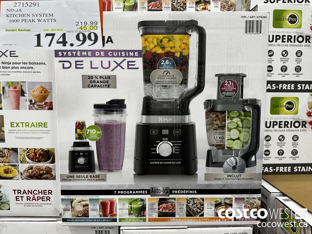 2715291 NINJA KITCHEN SYSTEM 1600 PEAK WATTS ($45.00 INSTANT SAVINGS EXPIRES ON 2025-08-03) $174.99