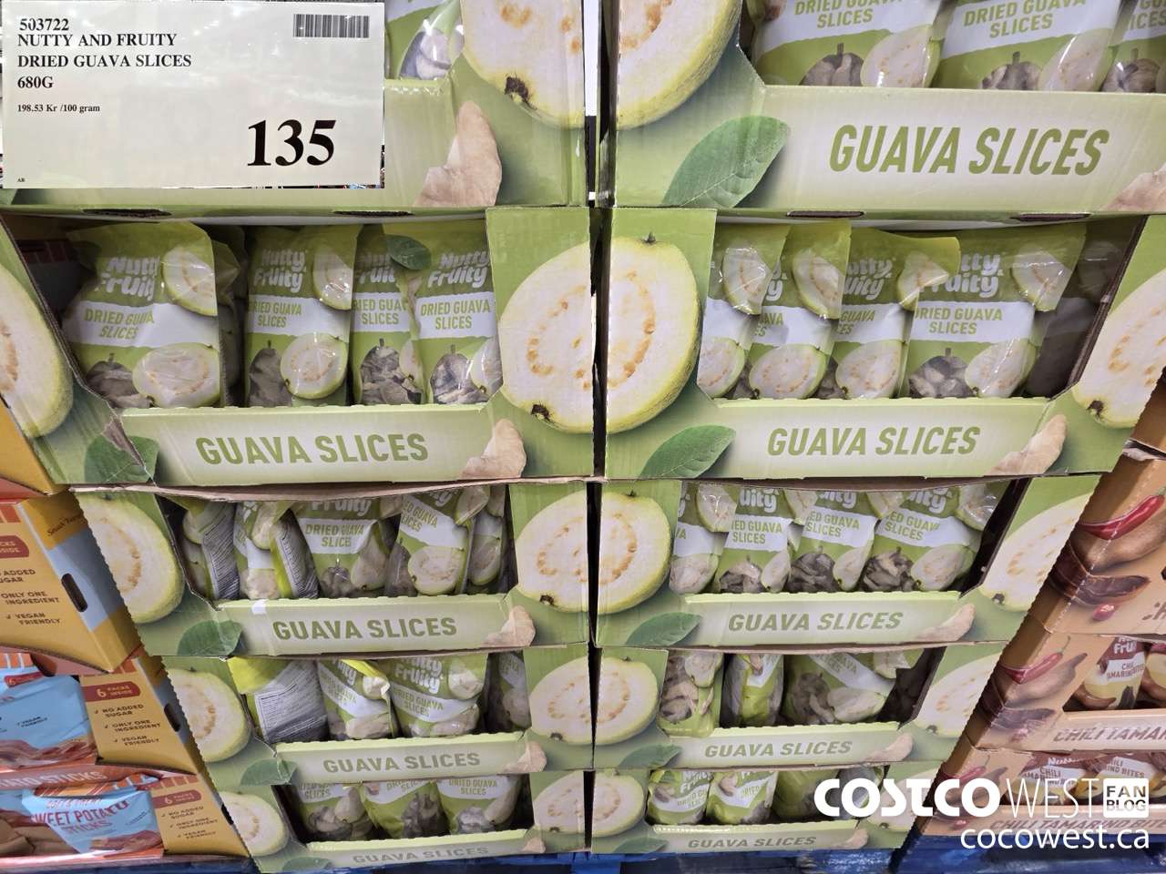 503722 NUTTY AND FRUITY DRIED GUAVA SLICES 680G $135.00