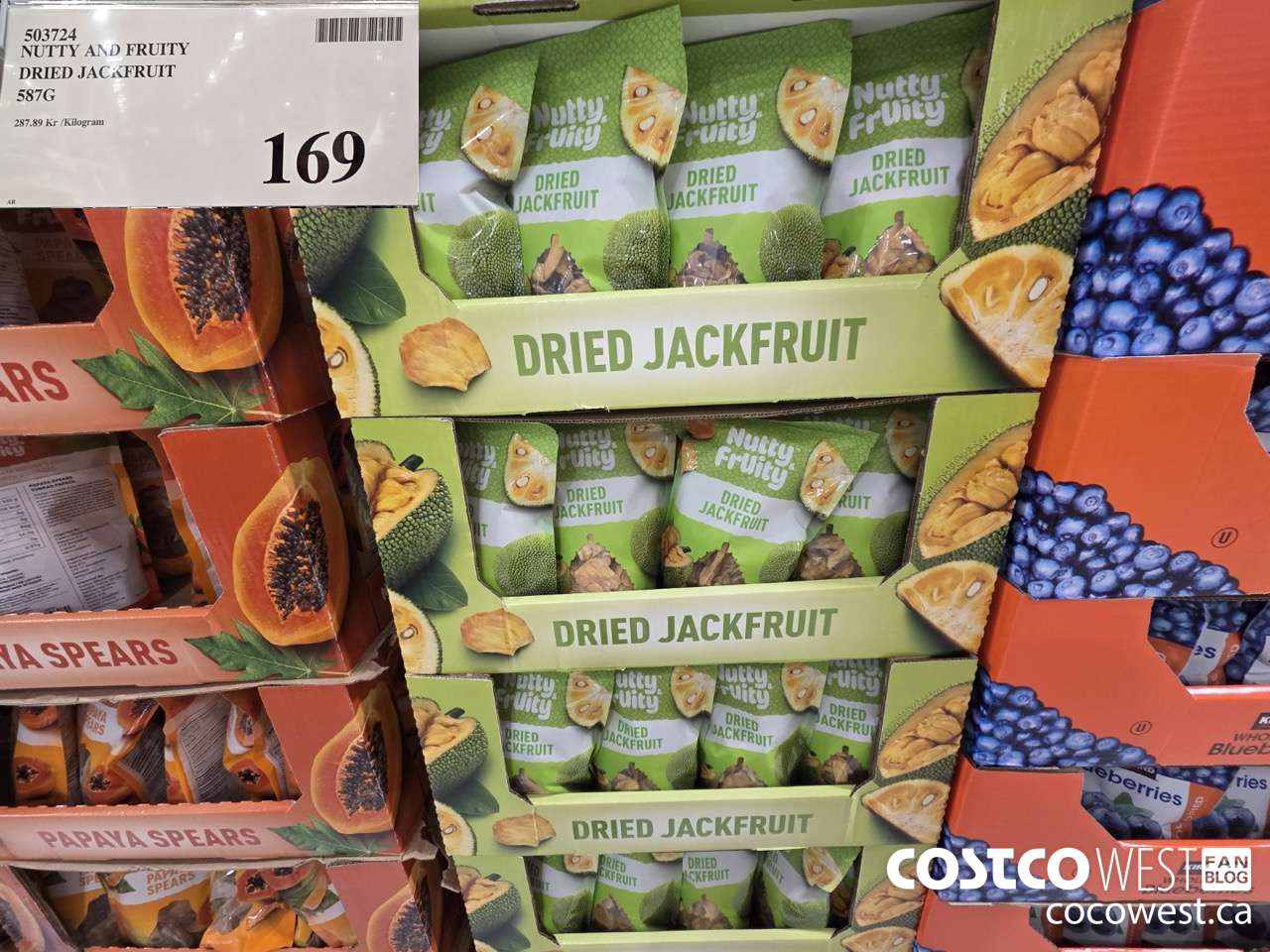 503724 NUTTY AND FRUITY DRIED JACKFRUIT 587G $169.00