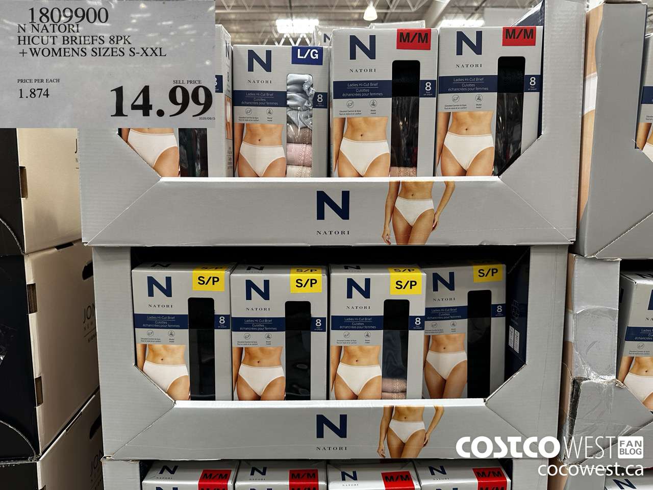 1809900 N NATORI HICUT BRIEFS 8PK LADIES SIZES S-XXL $14.99