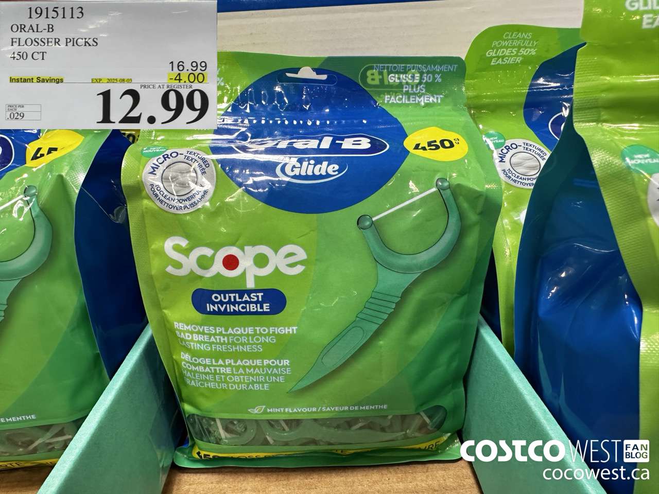 1915113 ORAL-B FLOSSER PCKS 450CT ($4.00 INSTANT SAVINGS EXPIRES ON 2025-08-03) $12.99