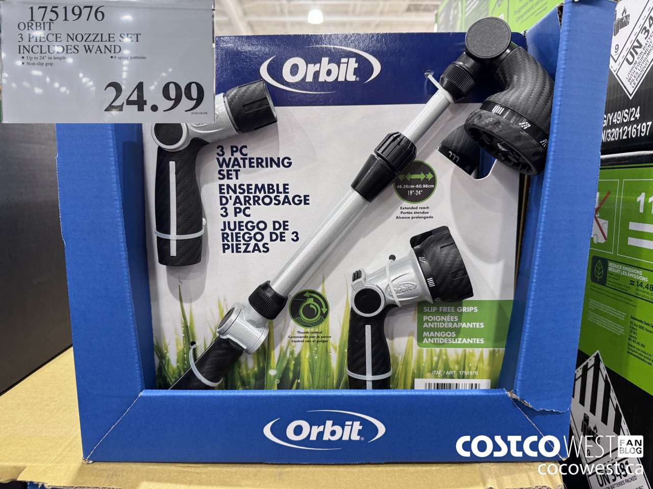 1751976 ORBIT 3 PIECE NOZZLE SET INCLUDES WAND $24.99
