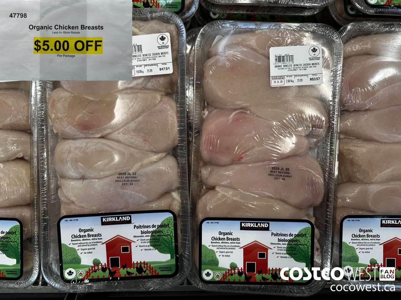 47798 ORGANIC CHICKEN BREASTS ($5.00 INSTANT SAVINGS)
