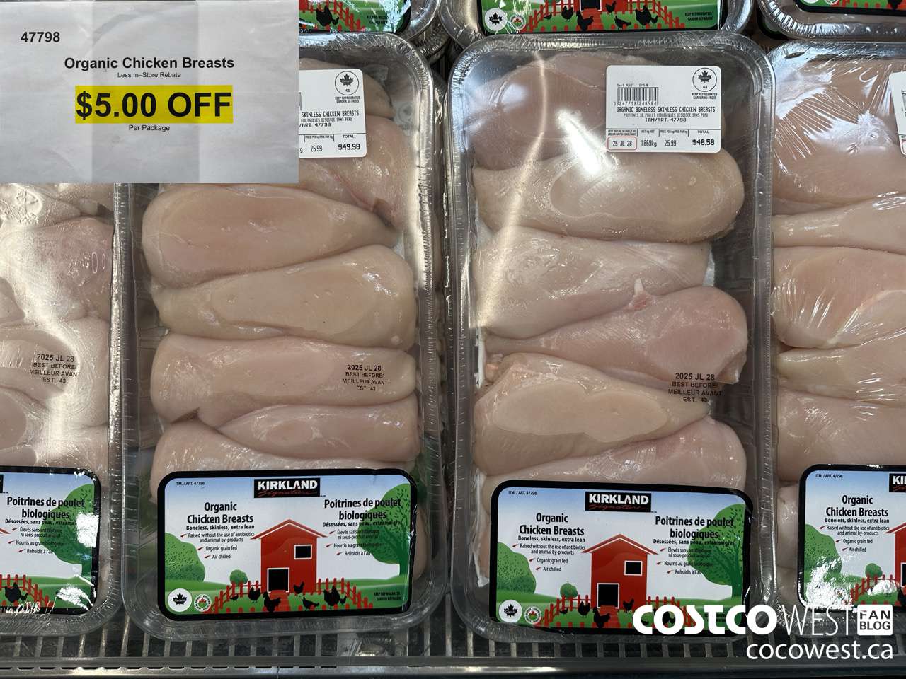 47798 ORGANIC CHICKEN BREASTS ($5.00 INSTANT SAVINGS)