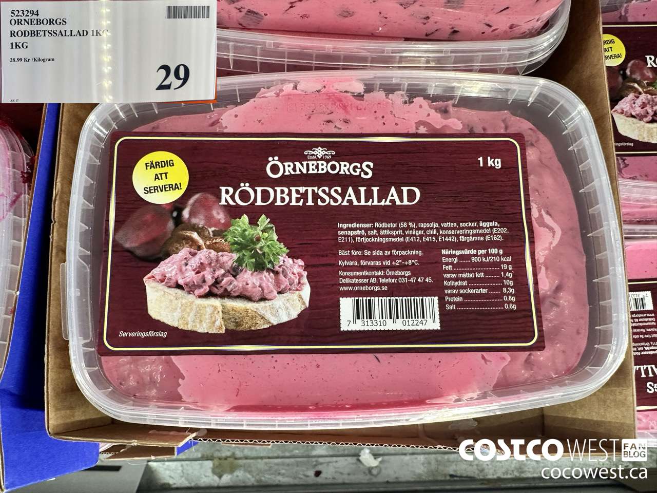 523294 ORNESBORGS RODBETSSALLAD 1KG 1KG $29.00