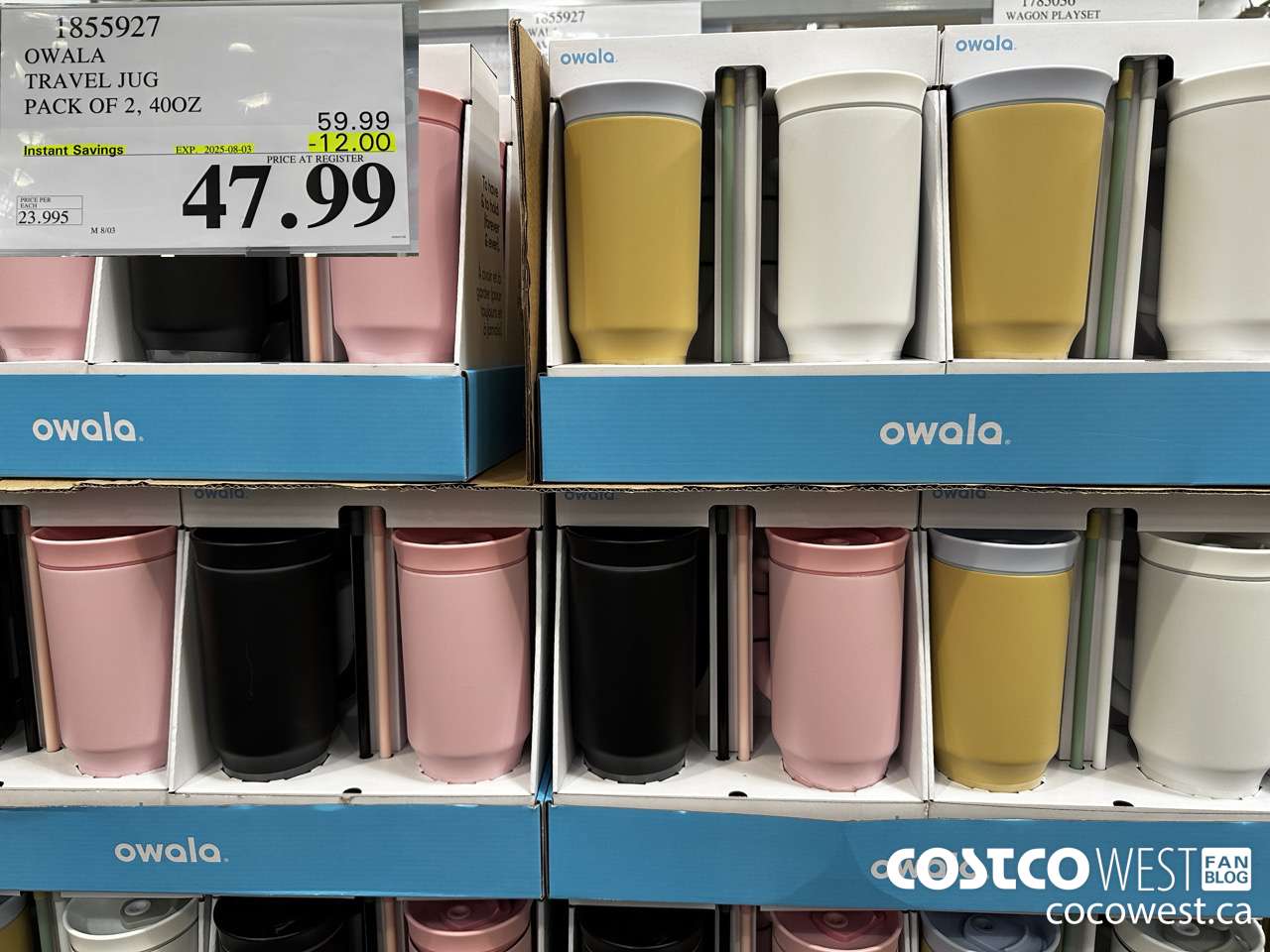 1855927 OWALA TRAVEL JUG PACK OF 2 ($12.00 INSTANT SAVINGS EXPIRES ON 2025-08-03) $47.99