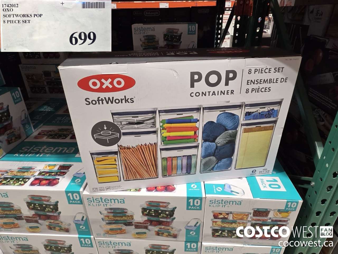 1742012 OXO SOFTWORKS POP 8 PIECE SET $699.00