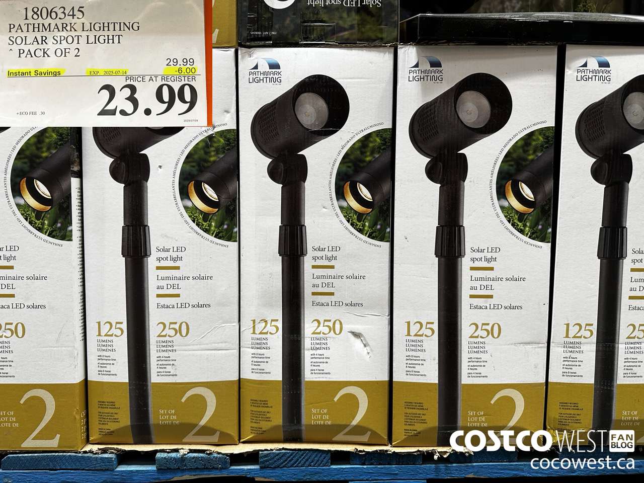 1806345 PATHMARK LIGHTING SOLAR SPOT LIGHT PACK OF 2 ($6.00 INSTANT SAVINGS EXPIRES ON 2025-07-14) $23.99