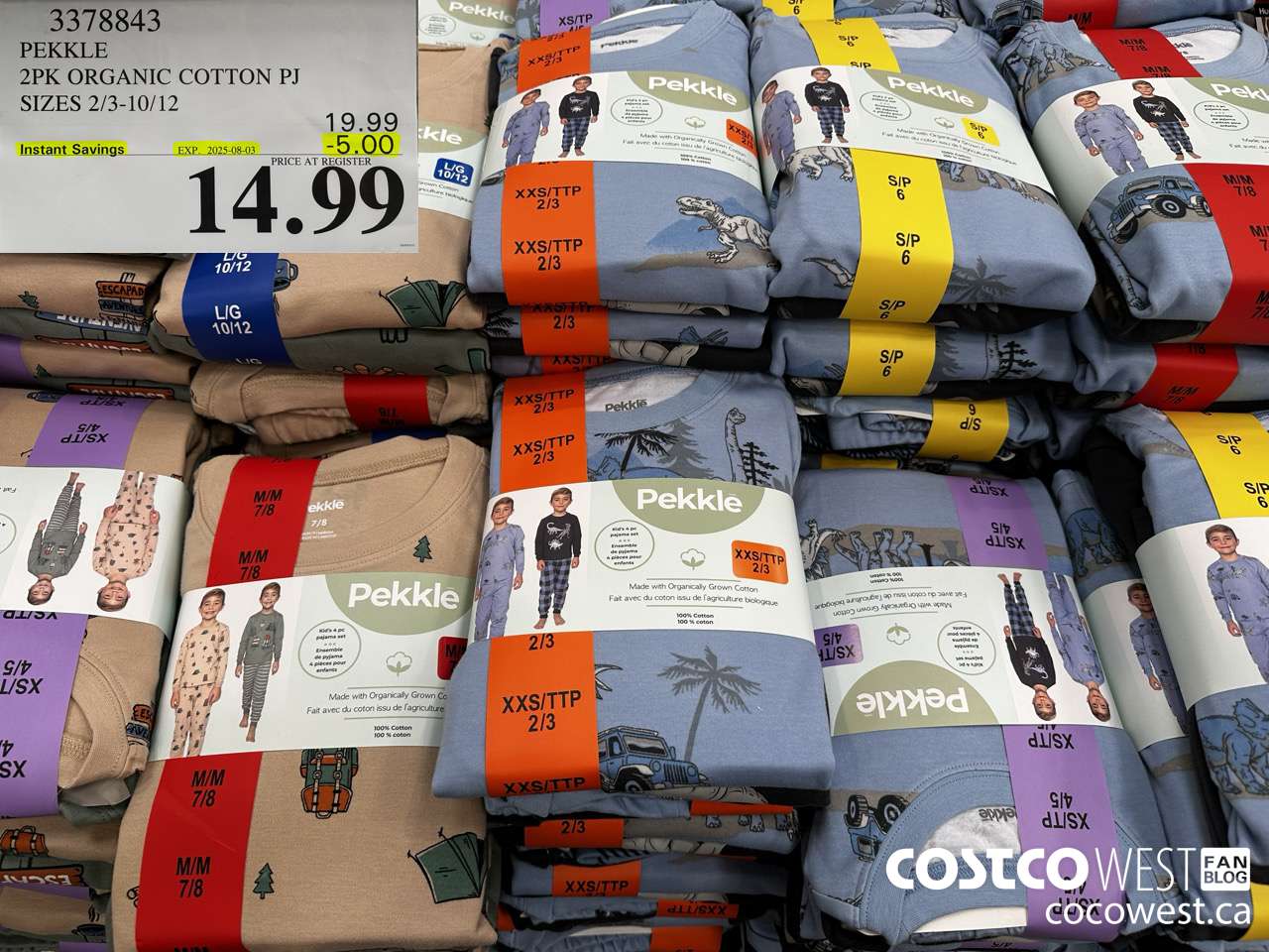 3378843 PEKKLE 4PC ORGANIC COTTON PJ SIZES 2/3-10/12 ($5.00 INSTANT SAVINGS EXPIRES ON 2025-08-03) $14.99