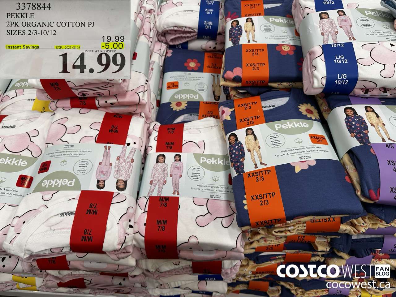 3378844 PEKKLE 4PC ORGANIC COTTON PJ SIZES 2/3-10/12 ($5.00 INSTANT SAVINGS EXPIRES ON 2025-08-03) $14.99